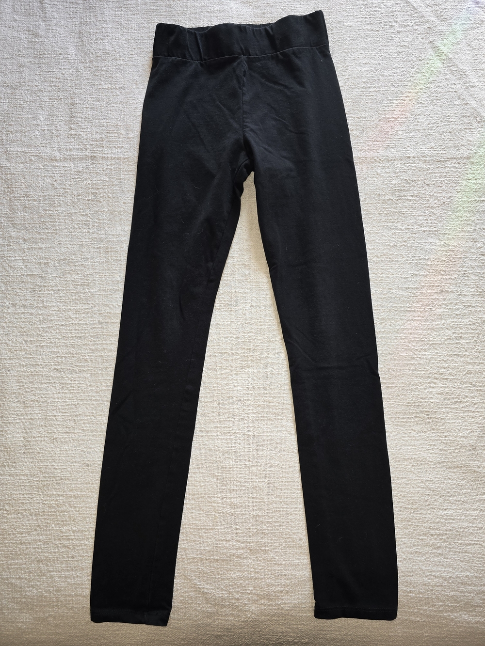 H&M Black High-Waist Cotton Leggings